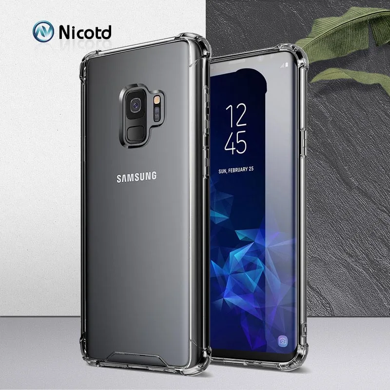 Чехол для samsung Galaxy S9 S8 Plus, мягкий силиконовый чехол для телефона, для samsung Galaxy S7 edge Note 8, прозрачный чехол из ТПУ, сумки