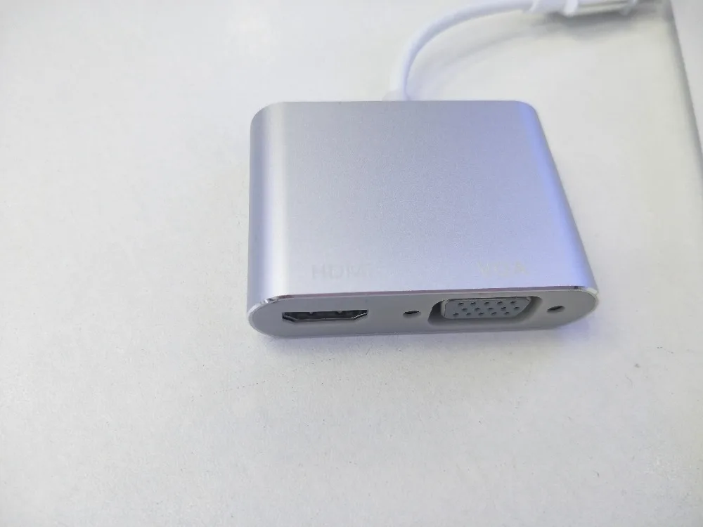 USB 3,0-HDMI VGA адаптер Mac OS USB-VGA HDMI адаптер 1080P конвертер Поддержка HDMI VGA синхронизация выход для Windows7/8/10