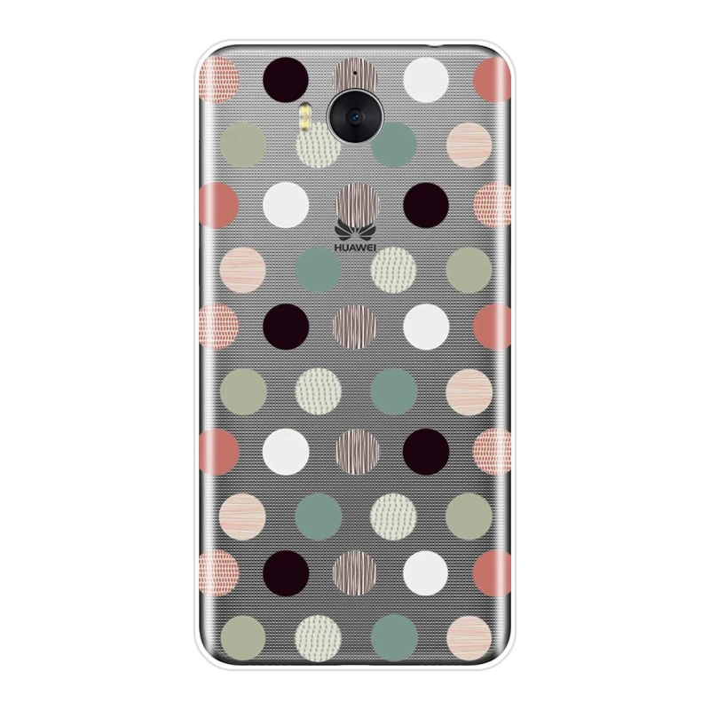 Back Cover For Huawei Y3 Y5 Y6 II Y7 Pro Red Dot White Girl Soft Phone Case Silicone Prime 2017 2018 Y9 2019 | Мобильные телефоны и
