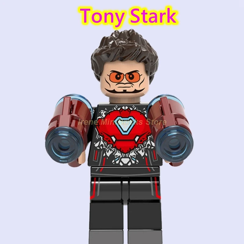 Tony Stark Мстители эндгейм перец Поттс спасатель Марк ЖЕЛЕЗНЫЙ ЧЕЛОВЕК Марк 85 Тони Старк Железный человек строительные блоки кирпичи Marvel игрушки для детей - Цвет: Tony Stark
