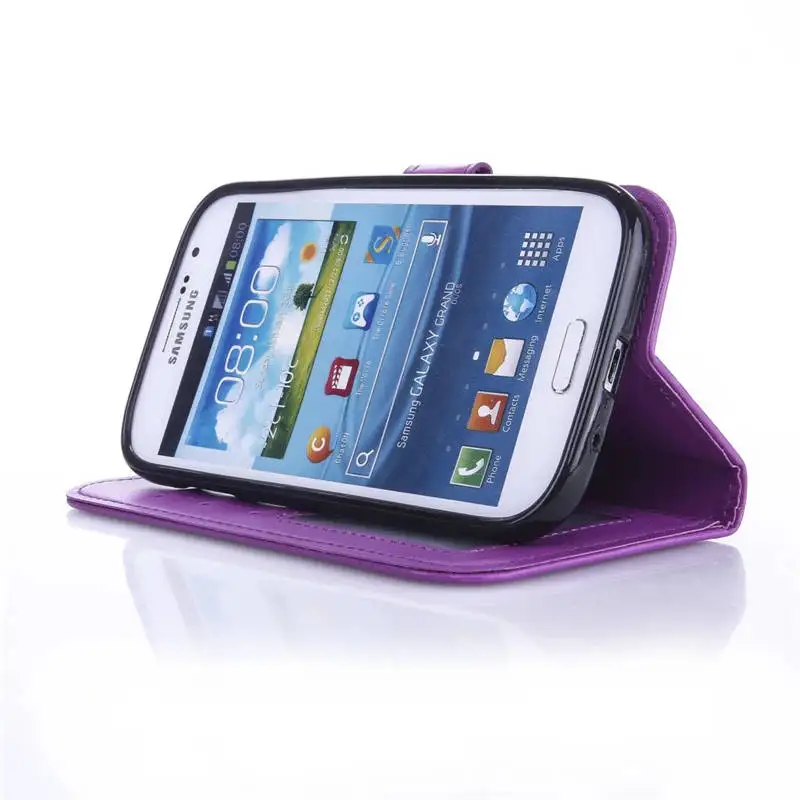 Flip Case For Samsung Galaxy Grand Duos i9082 i9060 i9060i Leather Cover GT-i9082 GT-i9060 GT-i9060i GT-i9128 | Мобильные телефоны