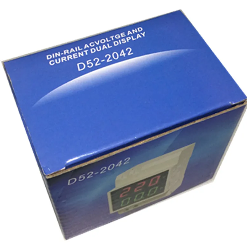 

Voltage Current Meter tester monitor AC80-300V AC0-100A Din Rail AC Voltmeter Ammeter Dual LED Display Din-rail