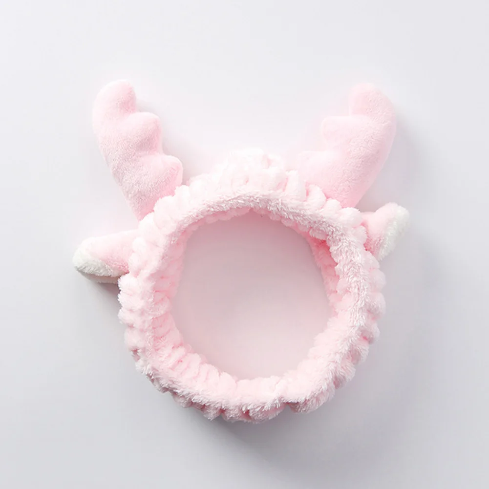 Wash Face Cute Hair Clasp Elk Antler Elastic Mask Tool Casual Make Up Bath Lovely Headwrap For Shower Makeup Headband