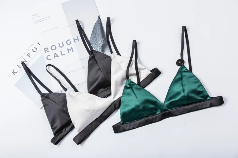 Женский бархатный комплект нижнего белья без подкладки косточек|Комплекты