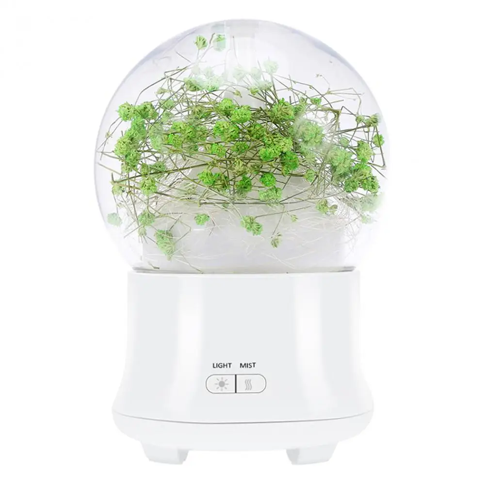 Gypsophila 2 Ароматерапия эфирное масло диффузор увлажнитель воздуха с красочными светодиодный подсветкой для домашнего ультразвукового холодного тумана очиститель воздуха - Цвет: Gypsophila 2