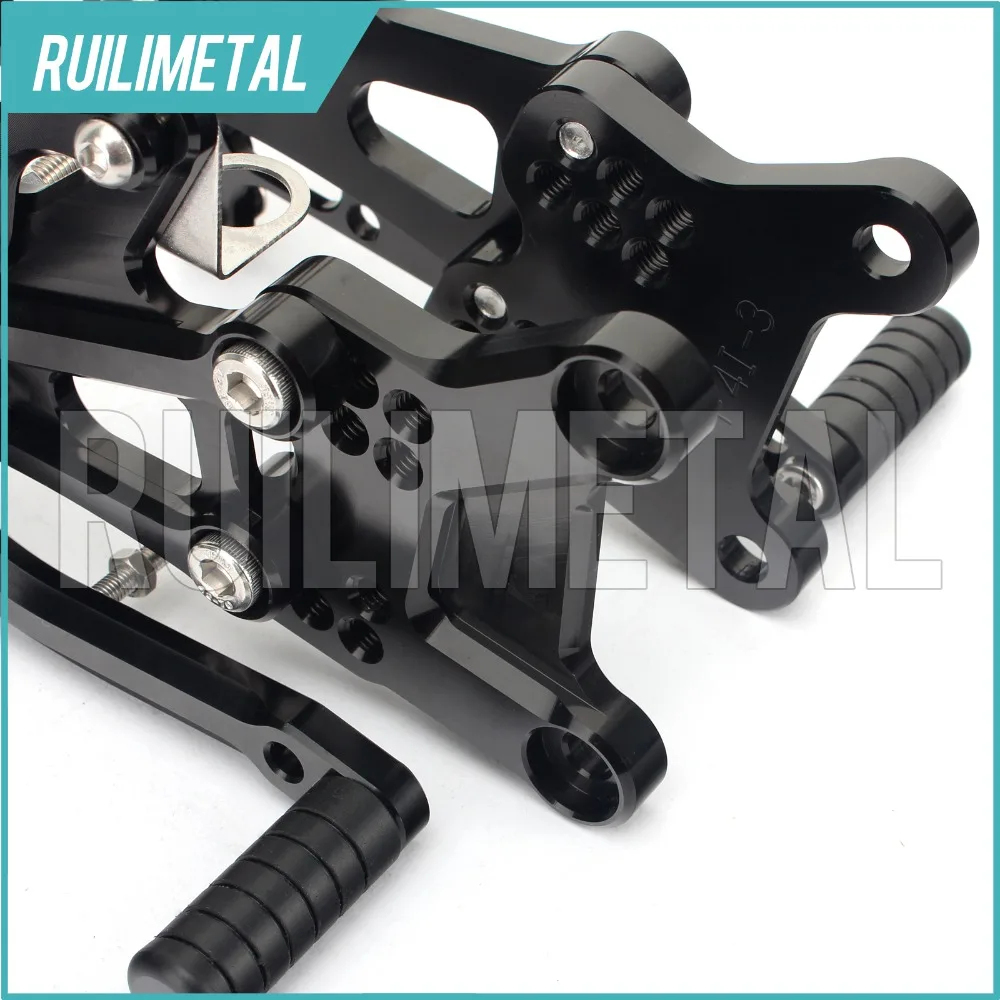 CNC алюминиевый регулируемый задний набор подножек для HONDA CBR 600 F4i 01 07 02 03 04 05 06|rear