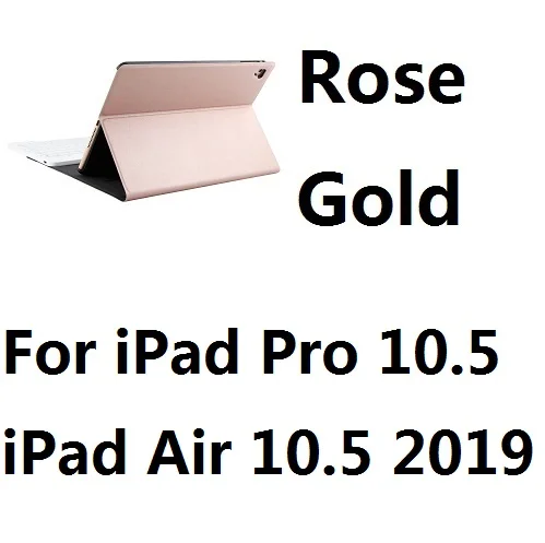 For ProAir10.5 RGold Дизайнерский кожаный чехол с bluetooth-клавиатурой, чехол для iPad Mini12345 Air 12 iPad 9,7 10,2 Pro 10,5 дюймов Air - Цвет: For ProAir10.5 RGold