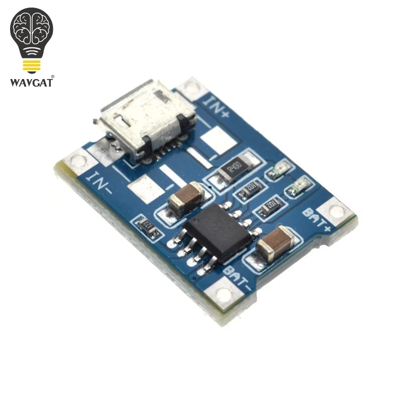 Плата зарядная WAVGAT 5 В 1 А Micro USB 18650 литиевая батарея модуль зарядного устройства +