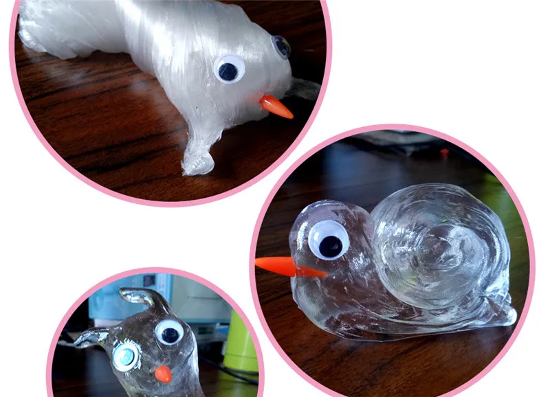 Glass Clear Slime Fluffy Rebound Plasticine Supplies DIY Toys Light Soft Polymer Clay Lizun Modeling Mud Putty Antistress
