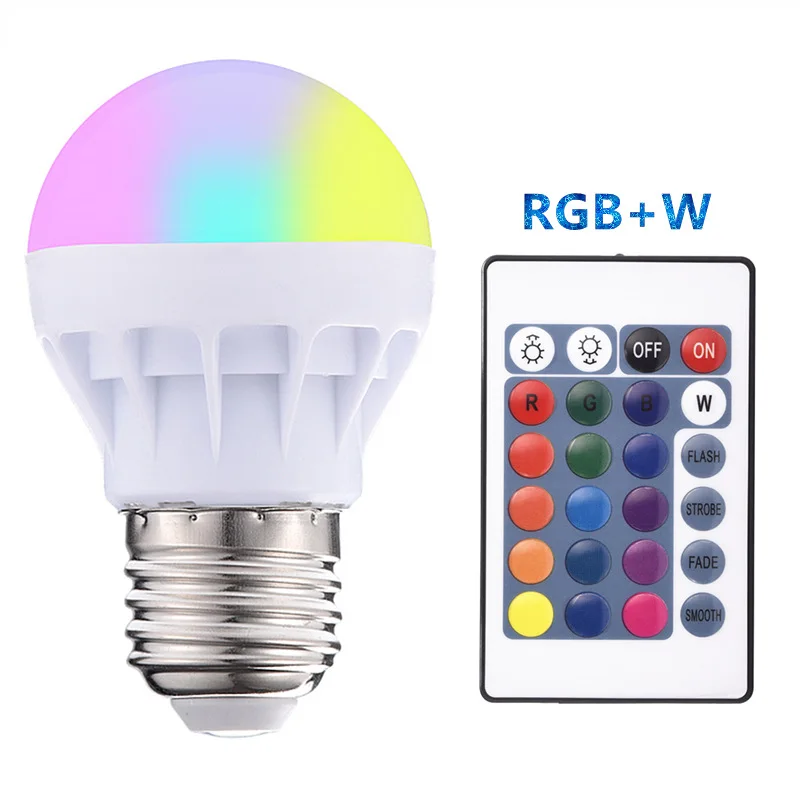 E27 светодиодный RGB свет лампы с ИК пультом дистанционного управления поп лампа