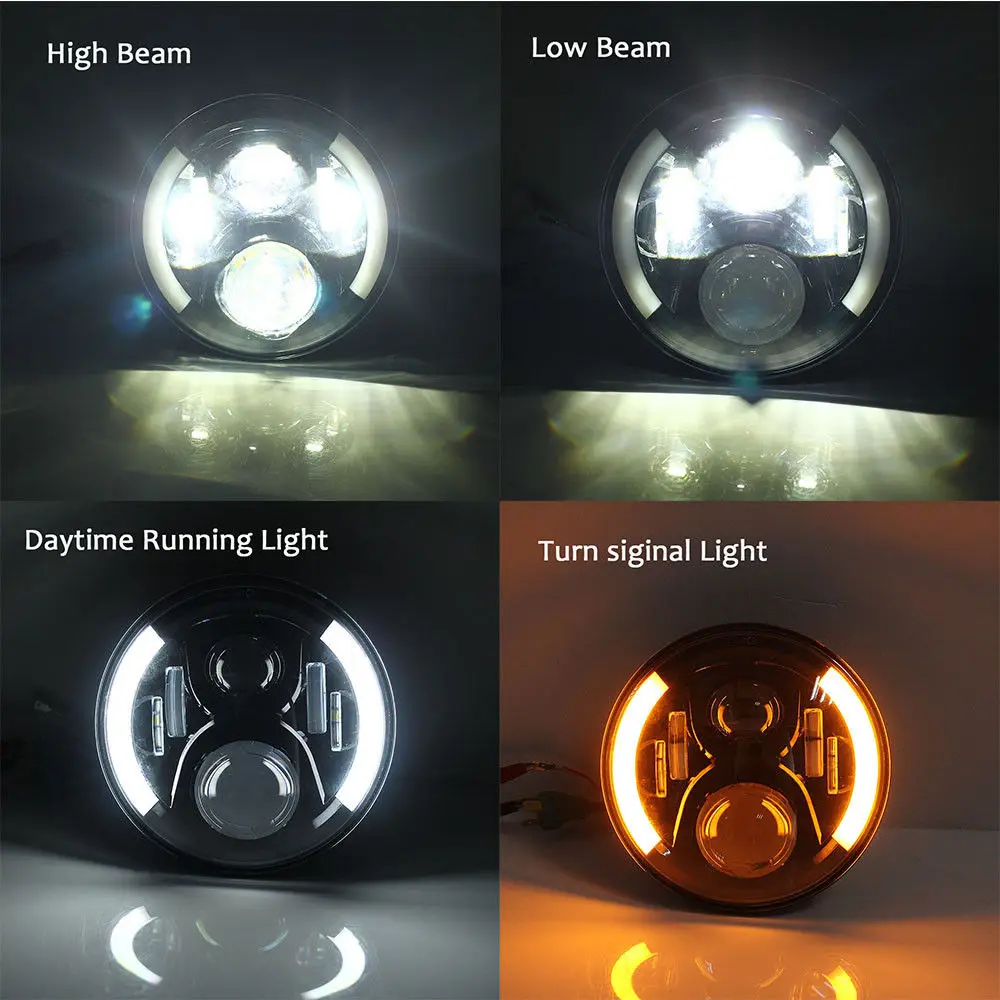 2X7 дюймовый автомобильный Грузовик круглый светодиодный проектор светильник Halp