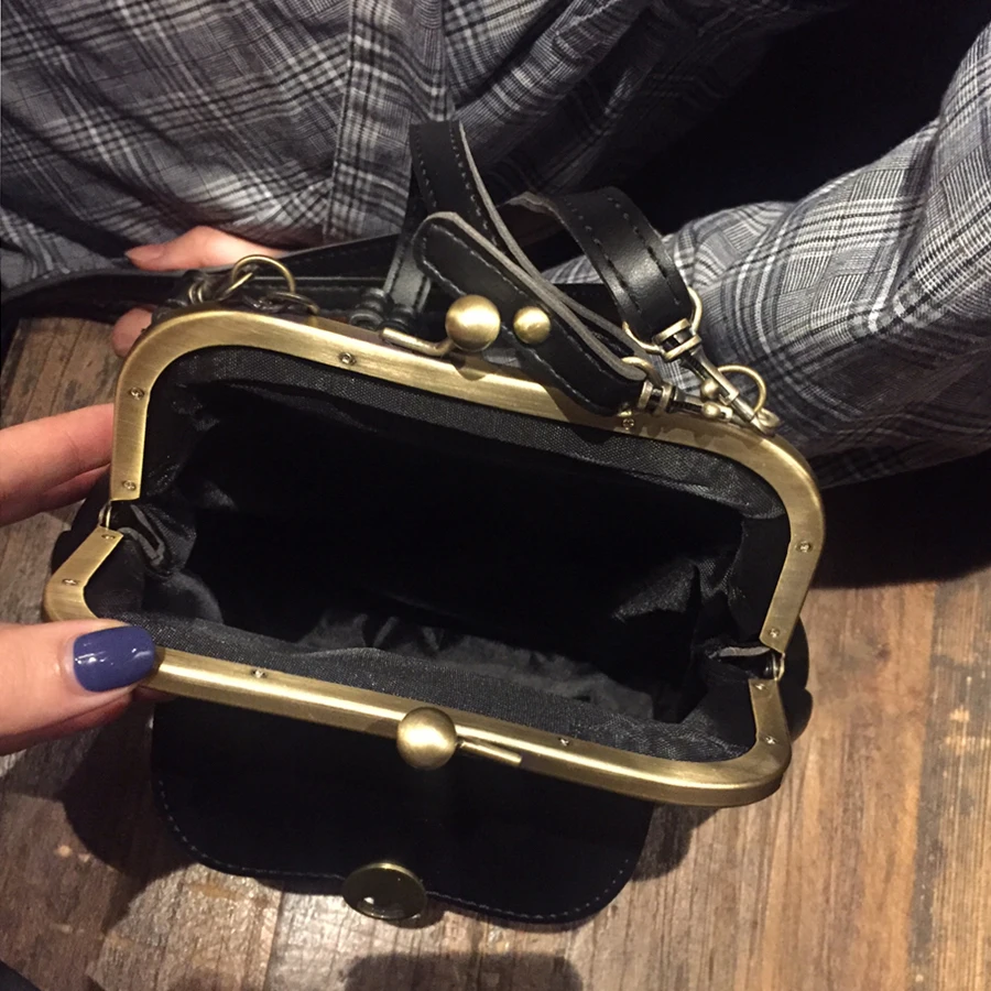 Винтаж Мода клип для женщин сумка из искусственной кожи плечо Crossbody дизайнерский