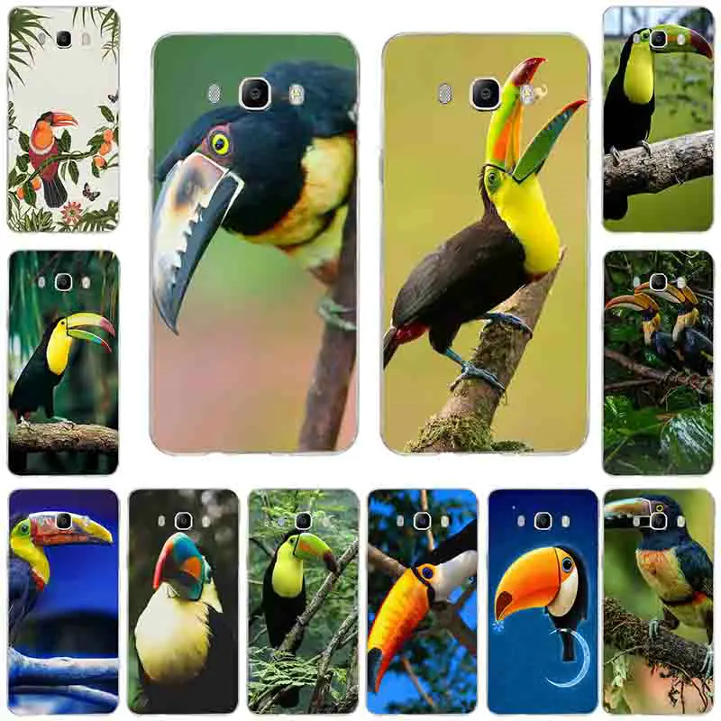 Tucan Bird мягкие ТПУ Силиконовые чехлы для телефонов сумки Samsung Galaxy A3 A5 A7 J2 J3 J4 J5 J6 J7 J8