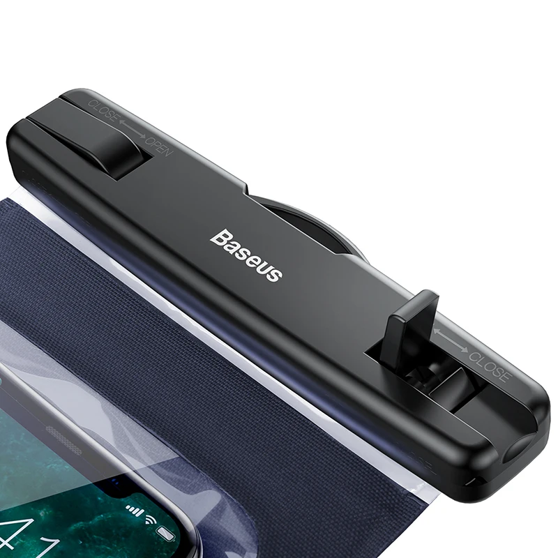 baseus 6 universal waterproof case for iphone x 6s holder for phone on hand porta celular para running bag on hand for phone free global shipping