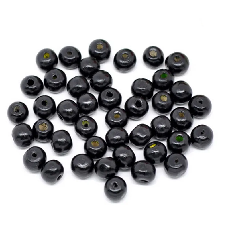 4 8mm 500PC LASPERAL 100 шт. деревянные бусины смешаны в случайном порядке, барабан узор деревянный бисер с большим отверстием бусины браслет шарма "сделай сам" для изготовления ювелирных изделий 11x12 мм - Цвет: 4 8mm 500PC
