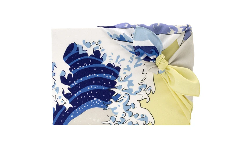 Японский furoshiki полиэстер 100%/Япония Классическая Волна дерево печать 70 см/много