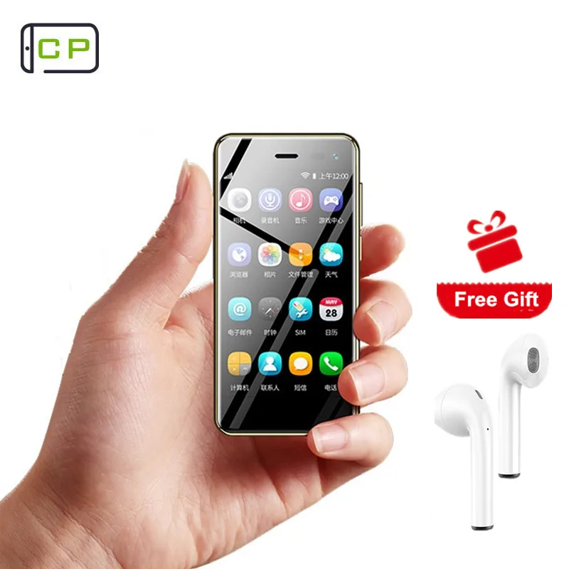 Ulcool U2 Android 8,1 мини портативный сотовый телефон 4G Lte 3,1" четырехъядерный двойной SIM телефон кожаный роскошный маленький смартфон