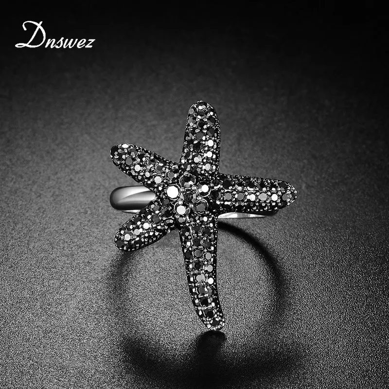 Dnswez бренд Starfish растягивающиеся кольца Горячая Распродажа брендовый серебряный