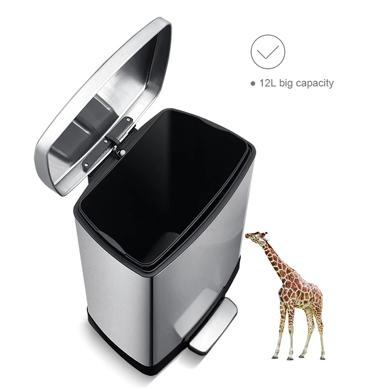 Mr. bin мусорный бак из нержавеющей стали педаль нажав свалку экологически