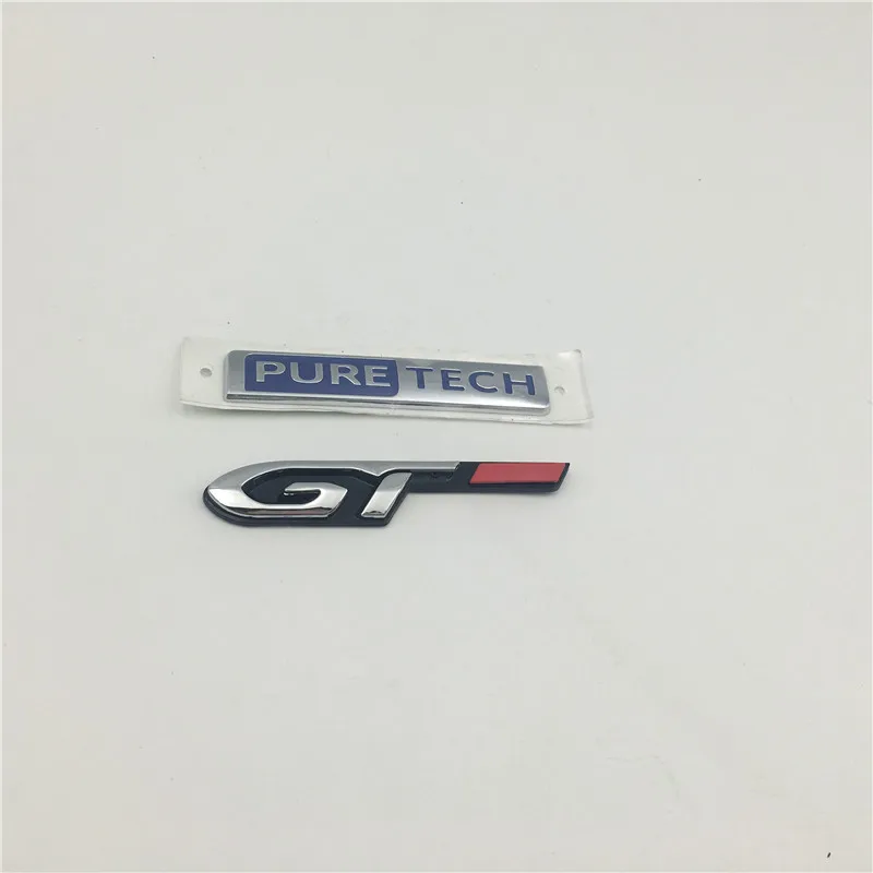 Для peugeot 206 207 208 301 306 307 308 406 508 350 400 THP GT Puretech чистый Tech эмблема хвостовая часть для открытой автомобильной двери с эмблемой крыло наклейка