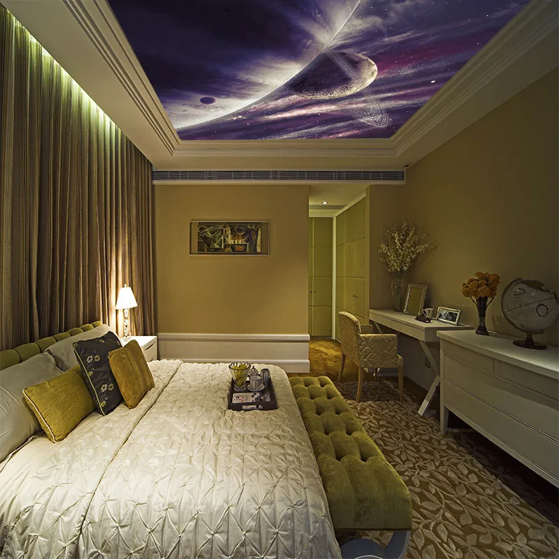 

Custom mural purple nebula wallpaper children's room living room TV sofa bedroom ceiling decoration star globe wallpaper mural