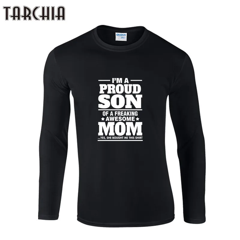 

TARCHIA мужские футболки большого размера с длинным рукавом, приталенные модные топы и футболки, мужская одежда XXL, Осенние хлопковые футболки ...