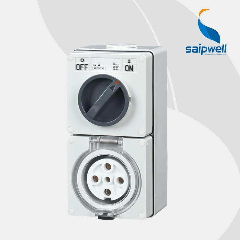 Saipwell популярная cee ip67 промышленная розетка 5 Pin штепсельная вилка и высокое