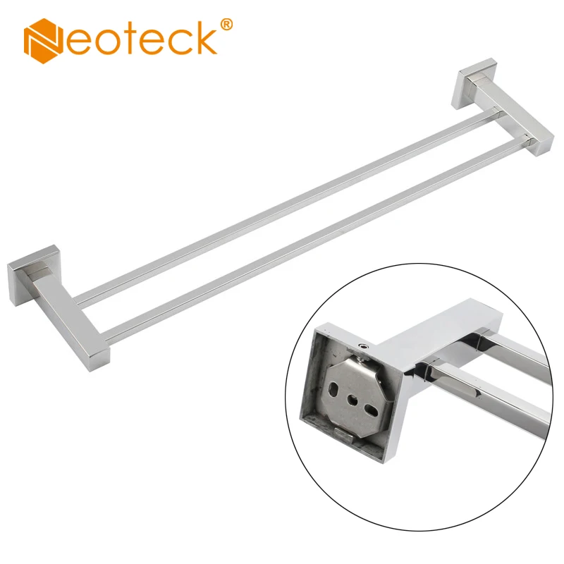 Квадратный настенный держатель для полотенец из нержавеющей стали Neoteck 304 2