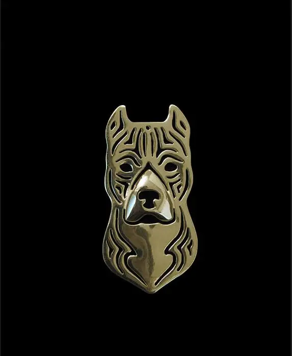 

Wholesale American Staffordshire Terrier (cropped ears) Brooch Female/Male Gift Jewelry Brooch--12pcs/Lot