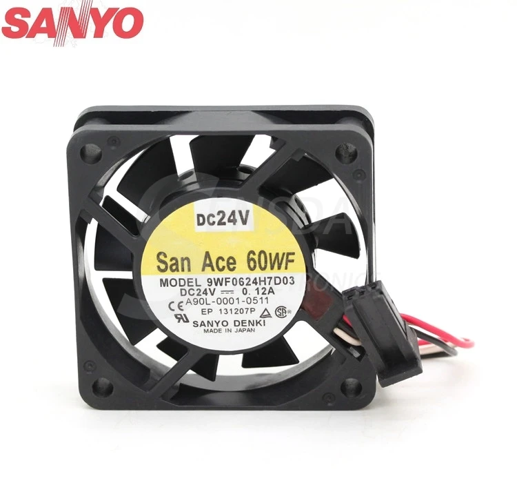 Для Sanyo 9WF0624H7D03 6015 24V A90L-0001-0511 оборудования специальный вентилятор охлаждения