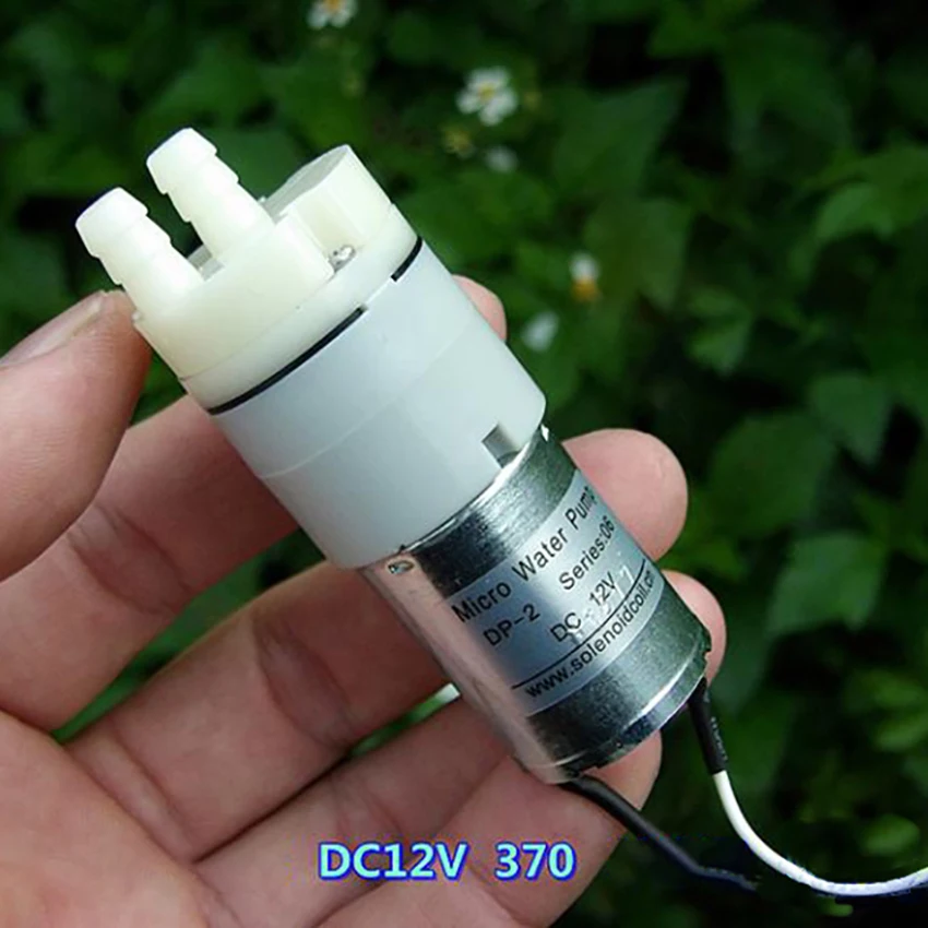 Миниатюрный водяной насос 12 В постоянного тока Модель 370 низкий уровень шума 3 бар