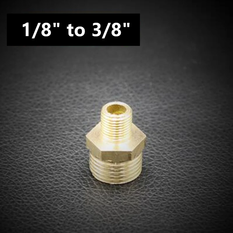 1l8 x 1l4 1/" 1/4" 3/" 1/2" 3/" 1" наружная резьба, латунная труба, одинаковая понижающая ниппельная арматура, латунные быстроразъемные адаптеры - Цвет: 1l8 x 1l4