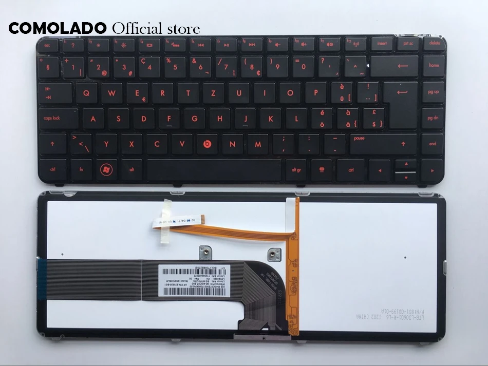 SW Swiss клавиатура с подсветкой для HP Pavilion DM4 3000 3100 DM4t DV4 Клавиатура ноутбука