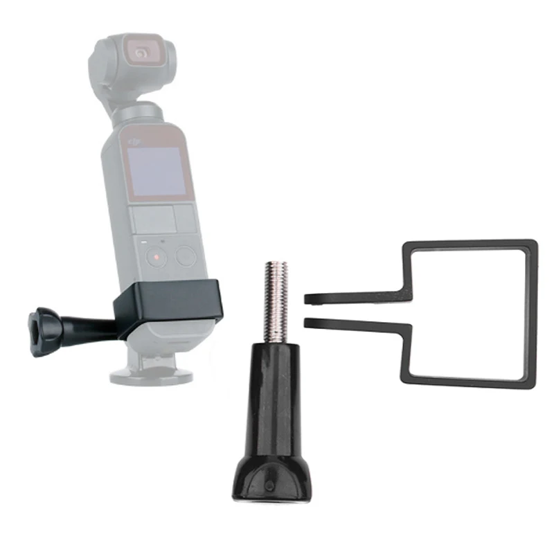 Адаптер для крепления на мотоциклетный шлем для DJI Osmo Pocket Handheld Gimbal Backpack Clip gopro Osmo Action camera Аксессуары - Цвет: Черный