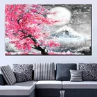 DIY алмазная живопись японского храма осень Сакура, Фудзи Пейзаж Вышивка крестом мозаика, алмазная вышивка узоры для вышивки