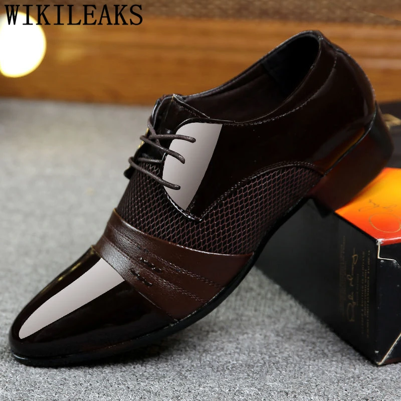 

Patent Leather Coiffeur Suit Shoes Men Dress Shoes Oxford Mens Office Shoes Leather Zapatos De Hombre De Vestir Formal Felix Chu