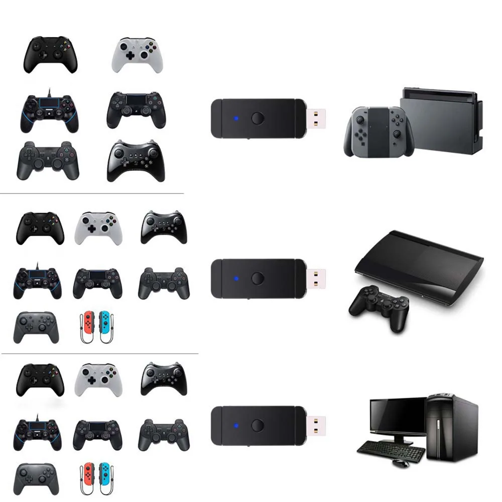 Bluetooth контроллер конвертер адаптер для NS NX Nintendo Switch PS3 PS4 PC проводной PS 4 3 Xbox One 360 Wii