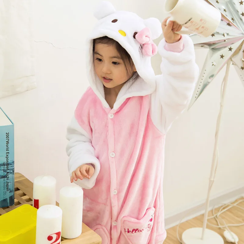 Одежда для дома фланелевая пижама детская в виде животных кингуруми кингурумми