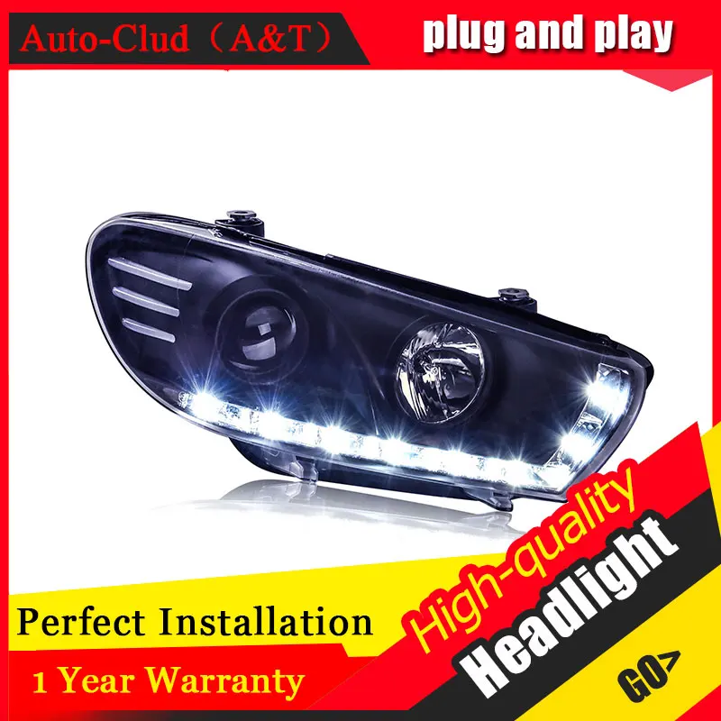 Авто Clud автомобильный Стайлинг для VW Scirocco фары 09-15 головная лампа СИД DRL Передняя
