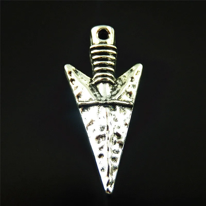 10 шт./лот винтажная форма меча ожерелье из цинкового сплава кулон мужской подарок