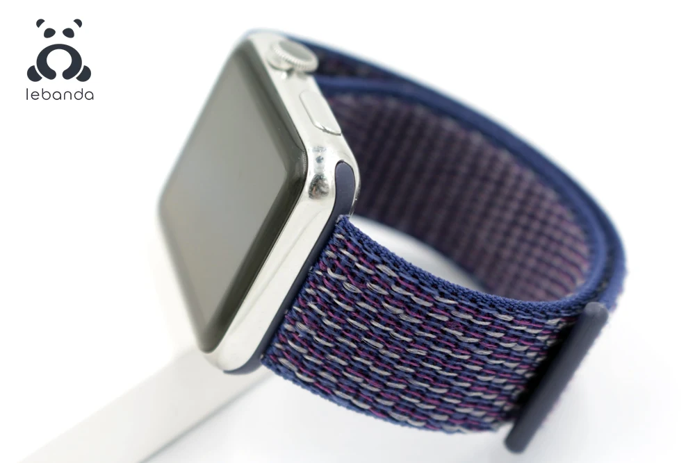 Lebanda Sport loop для apple watch 5, 4, 3, 2, 1, ремешок для iwatch 38, 40, 42, 44 мм, тканый нейлоновый ремешок, Аляска, синий