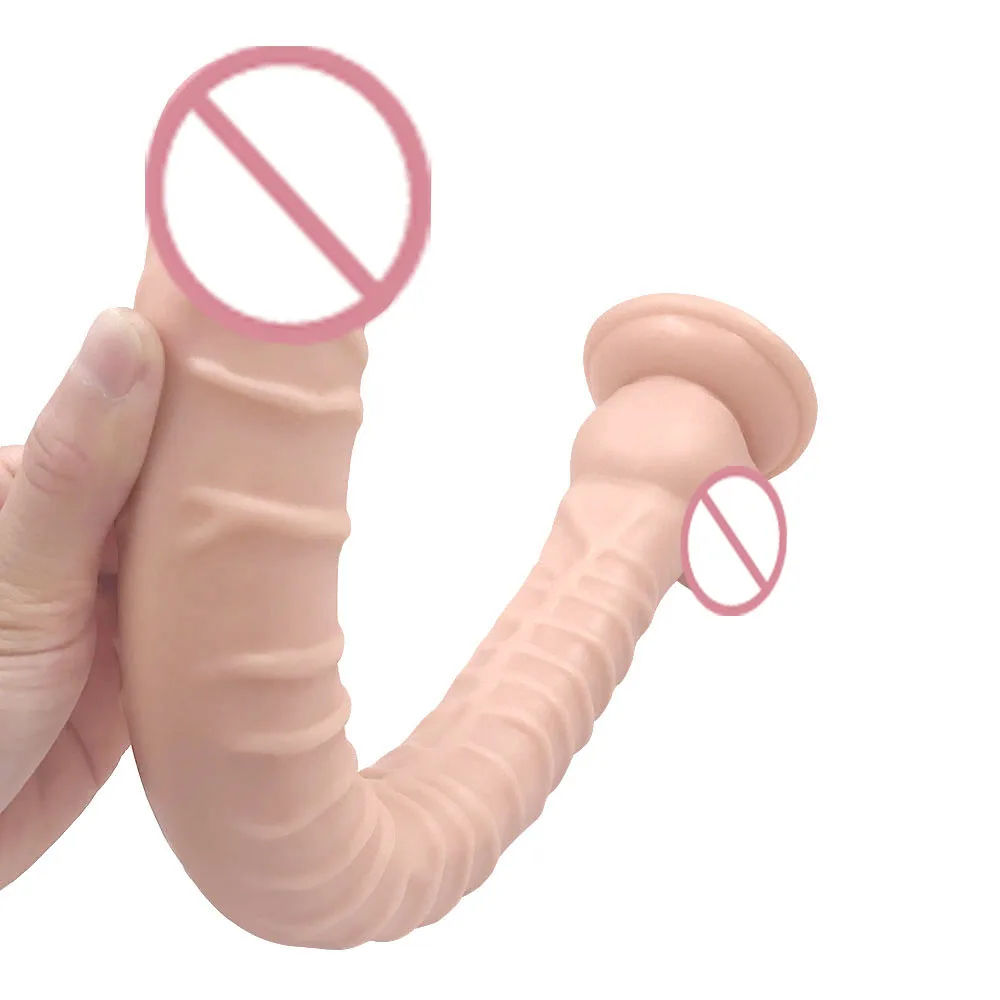 

40*4CM Super Long and Huge Dildos Horse Dildo Striated With Strong Suction Cup Flexible Dick Cock Female Masturbator For women.