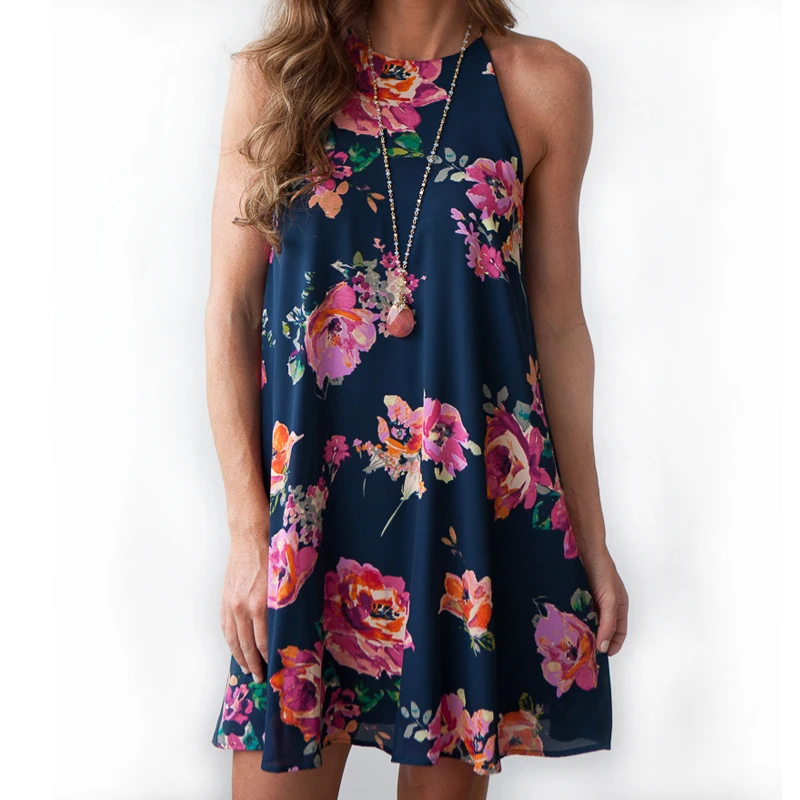 Шифоновое платье с принтом для подиума мини цветочным летнее больших размеров