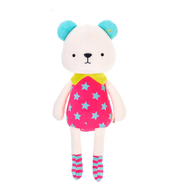 Metoo Angela плюшевые куклы детские игрушки для девочек подарок кружевной медвежонок