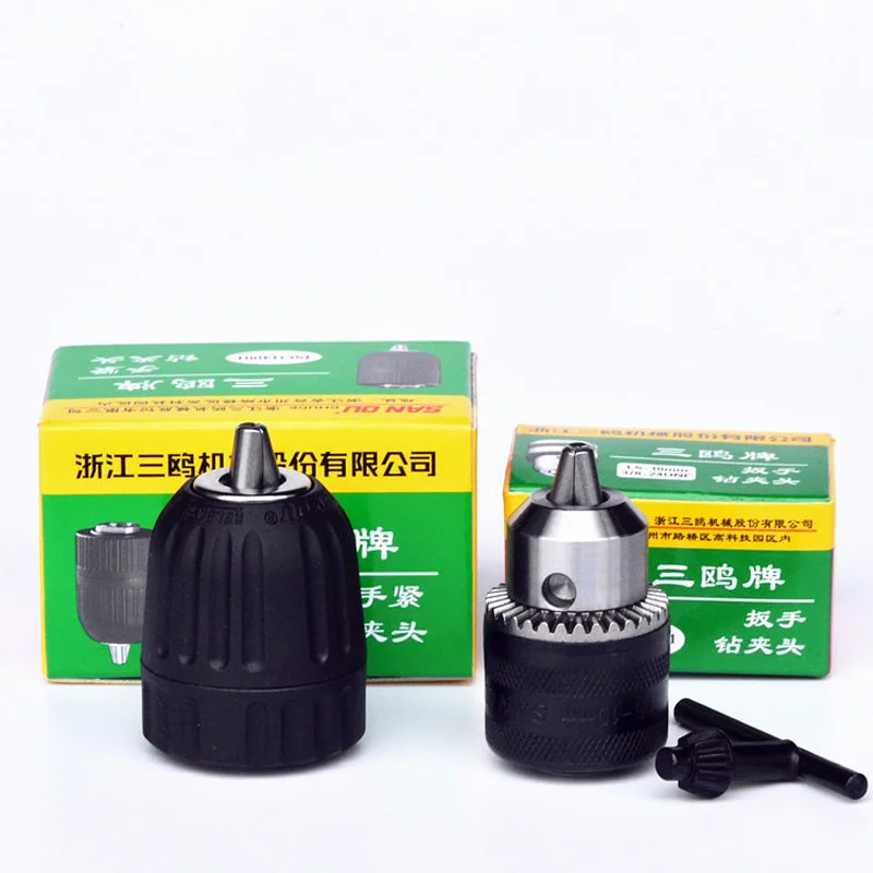 

Professional keyless drill chuck Impact with 0.8 1.5mm-10mm with 3/8"-24UNF B12 Drill chuck free shipping