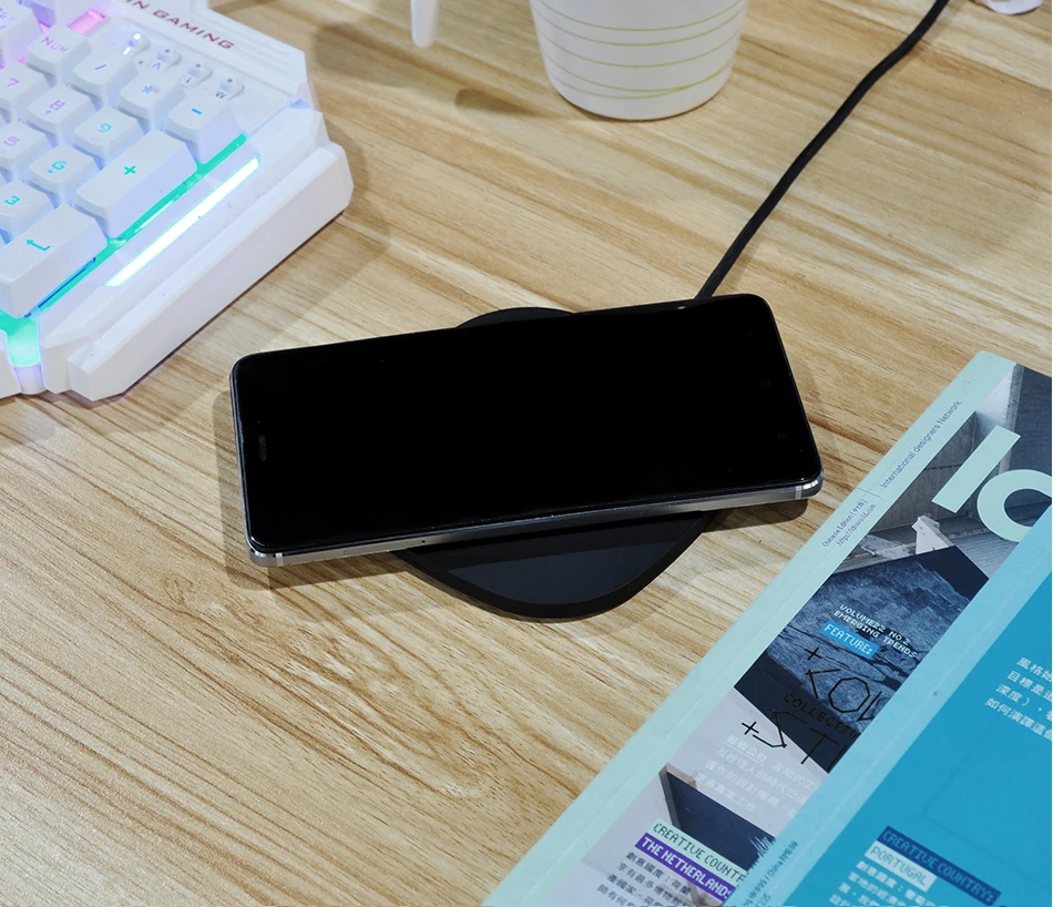 Qi Беспроводное зарядное устройство 10 Вт для samsung Galaxy S8+/S8/Note8/S7/S7edge, для ipone X/iphone 8 и многое другое