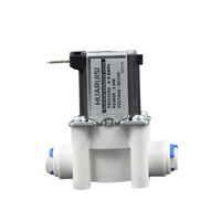 14 24v quick connect inlet water electromagnetic valve water purifier parts pure copper coil solenoid valve normally close
