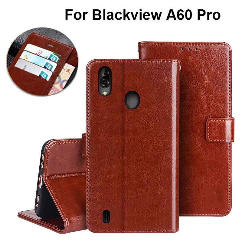Роскошный винтажный чехол книжка для Blackview A60 A 60 кожаные чехлы сумка телефона Pro