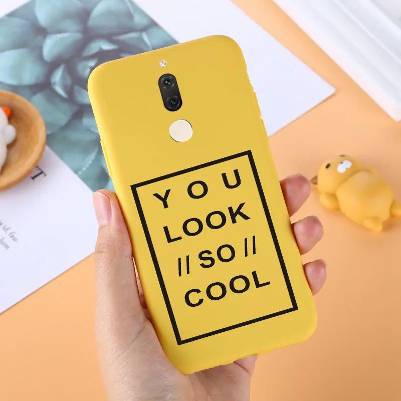 J& R для huawei mate 10 Lite чехол Nova 2i чехол милый мультфильм Любовь Сердце Мягкий ТПУ желтый чехол для huawei Nova 2i/mate 10 Lite