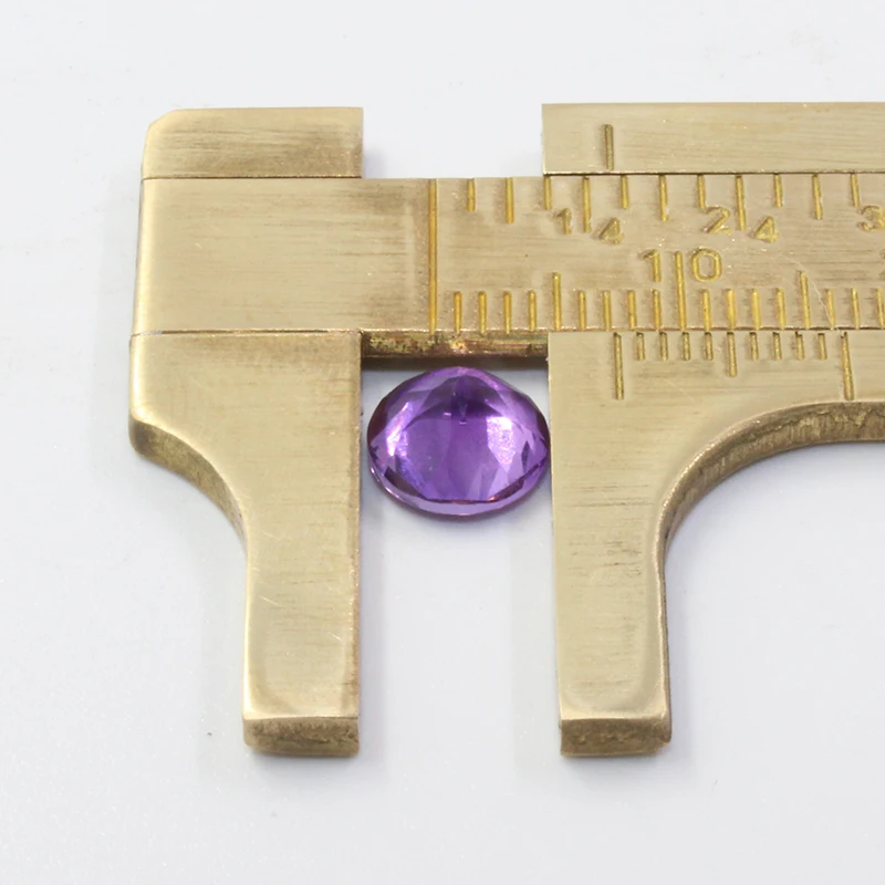 7 мм 1.2ct круглый вырез настоящий Аметист Свободный Камень для помолвки кольцо
